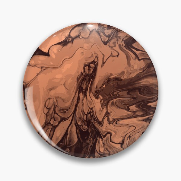 Aperçu de l'œuvre Vivid Brown Palette 2 Marble Fluid Art créée et vendue par Janzay.
