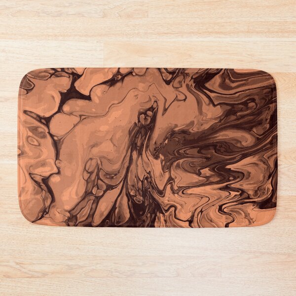 Artikelvorschau, Vivid Brown Palette 2 Marble Fluid  Art  entworfen und verkauft von Janzay.