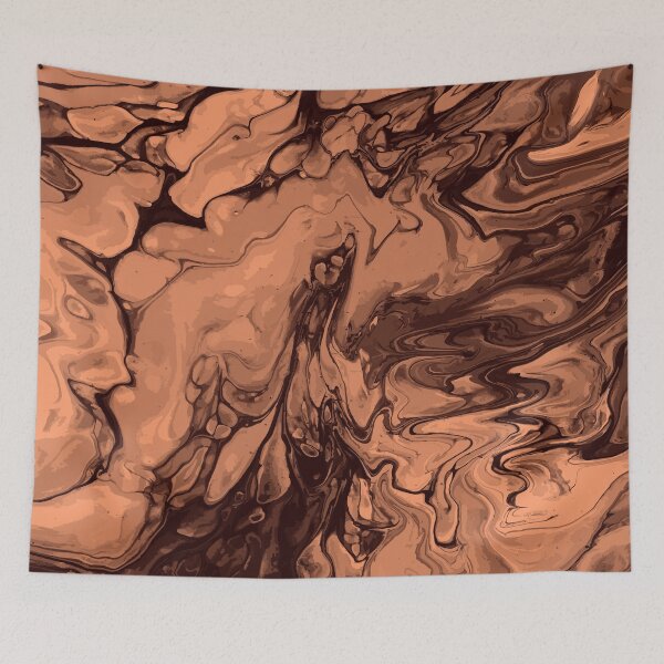 Item preview, Vivid Brown Palette 2 Marble Fluid Art designed and sold by Janzay.