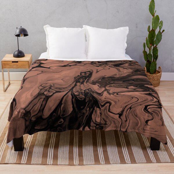 Artikelvorschau, Vivid Brown Palette 3 Marble Fluid Art entworfen und verkauft von Janzay.