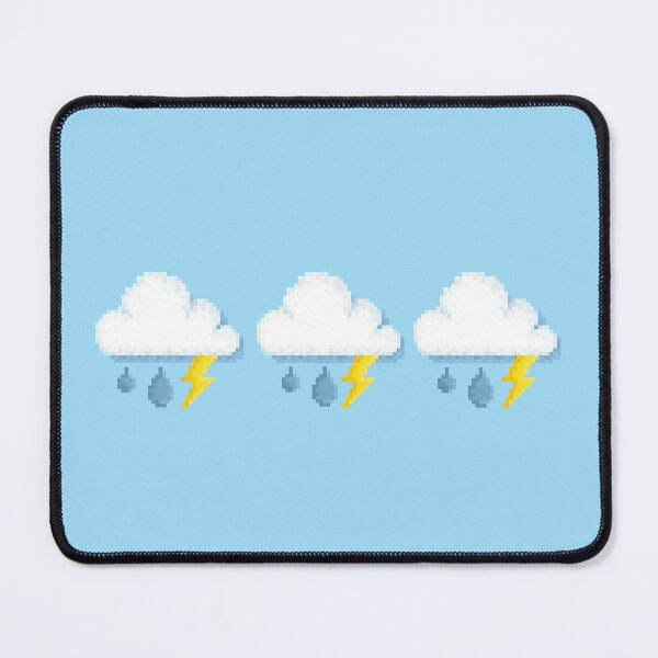 Item preview, Retro Pixel Lightning Storm Cloud Weather Icon Design designed and sold by 8BitTrip.