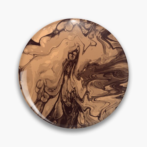 Artikelvorschau, Vivid Brown Palette 5 Marble Fluid Art entworfen und verkauft von Janzay.