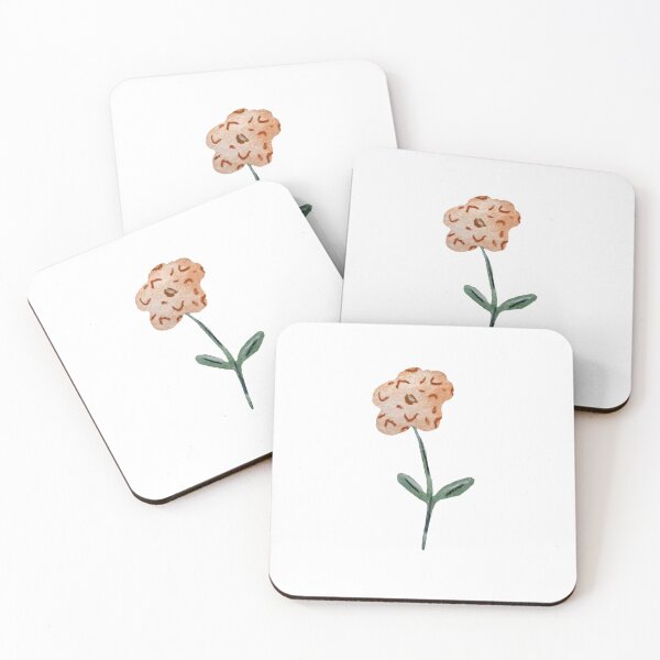 Artikelvorschau, Flower dusty pink textured a watercolor sketch entworfen und verkauft von Yana Mustafina | Boho Soulful Designs.