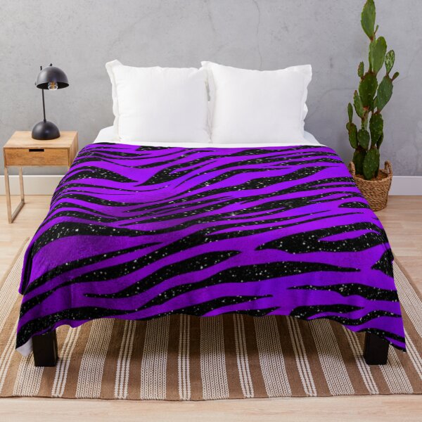 Item preview, Black and Purple Tiger Stripe Pattern designed and sold by Paulele.