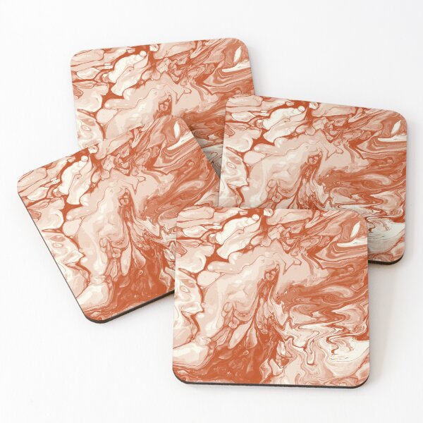 Artikelvorschau, Vivid Brown Palette 6 Marble Fluid  Art  entworfen und verkauft von Janzay.