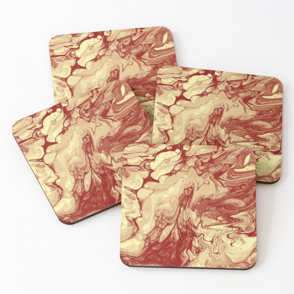 Artikelvorschau, Vivid Brown Palette 7 Marble Fluid Art entworfen und verkauft von Janzay.