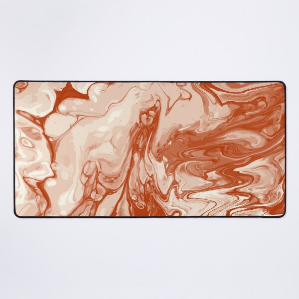 Aperçu de l'œuvre Vivid Brown Palette 6 Marble Fluid Art créée et vendue par Janzay.
