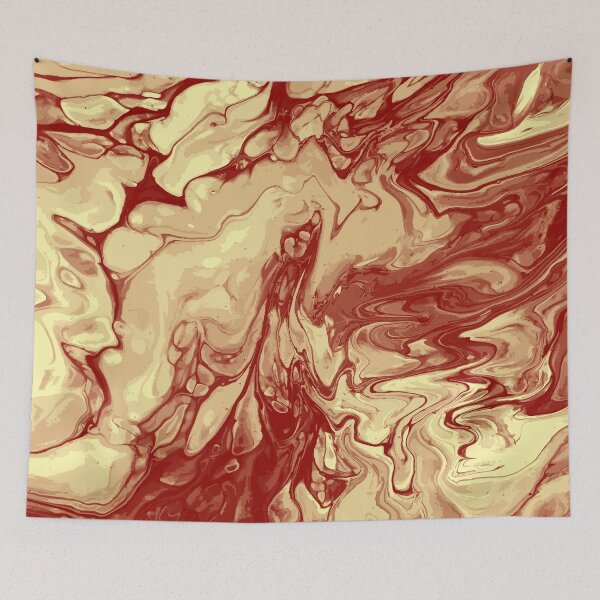 Artikelvorschau, Vivid Brown Palette 7 Marble Fluid Art entworfen und verkauft von Janzay.