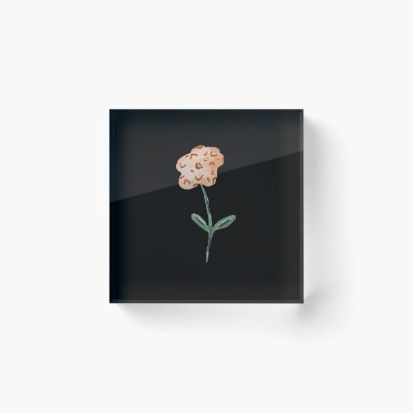Artikelvorschau, Flower dusty pink textured a watercolor sketch black entworfen und verkauft von Yana Mustafina | Boho Soulful Designs.