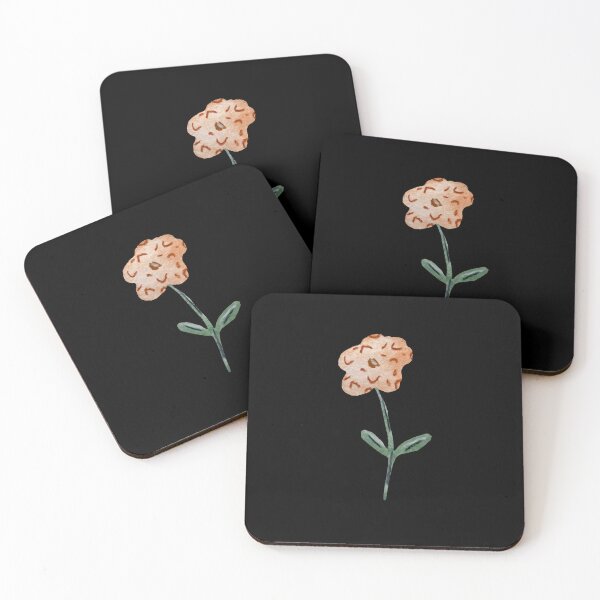 Artikelvorschau, Flower dusty pink textured a watercolor sketch black entworfen und verkauft von Yana Mustafina | Boho Soulful Designs.