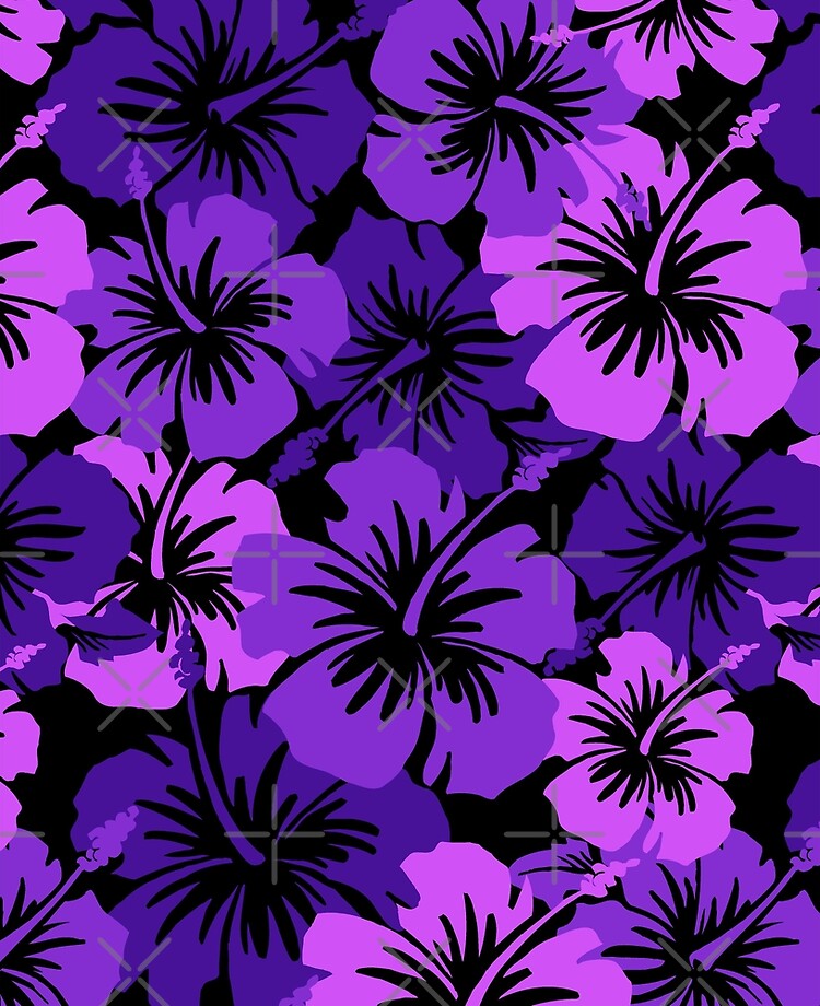  Hawaiian Shirts Ladies Purple Native Hibiscus : Clothing, Shoes  & Jewelry