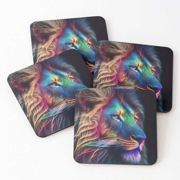 Item preview, Ai Generated Art - Phantasmal Iridescent Lion designed and sold by BogoAi.