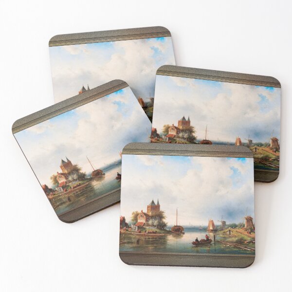Item preview, A Vast River Landscape With Windmills by Charles Leickert Remastered Xzendor7 Classical Art Old Masters Reproductions designed and sold by Xzendor7 Digital Art Creations.