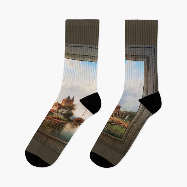 Item preview, A Vast River Landscape With Windmills by Charles Leickert Remastered Xzendor7 Classical Art Old Masters Reproductions designed and sold by Xzendor7 Digital Art Creations.