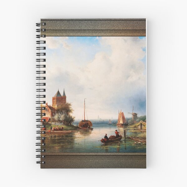 Item preview, A Vast River Landscape With Windmills by Charles Leickert Remastered Xzendor7 Classical Art Old Masters Reproductions designed and sold by Xzendor7 Digital Art Creations.