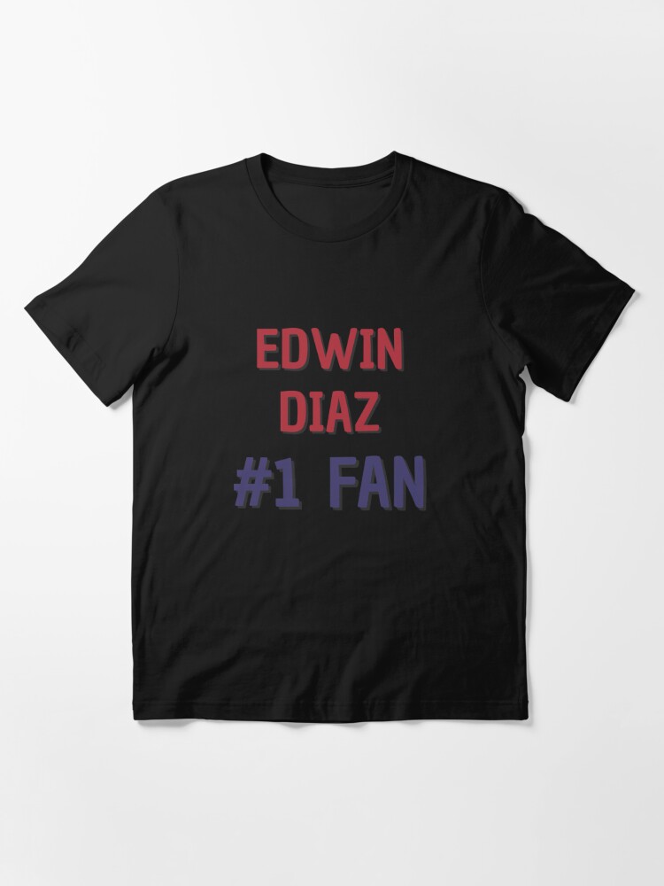  Edwin Diaz Shirt (Cotton, Small, Heather Gray) - Edwin