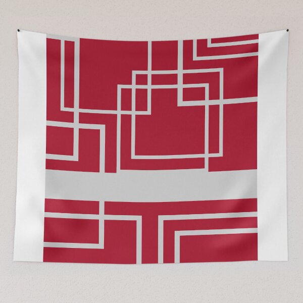 Item preview, Geometric abstract in red designed and sold by HelenMarash.