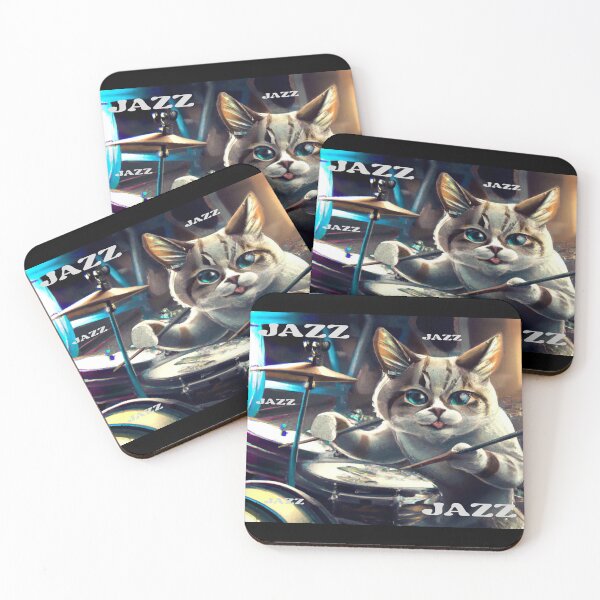 Item preview, Jazz Drummer Cat designed and sold by Artbellachi.
