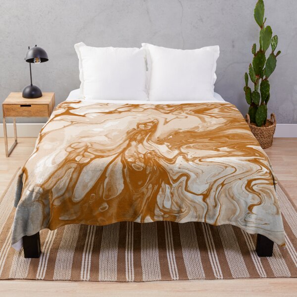 Artikelvorschau, Vivid Brown Palette 8 Marble Fluid Art entworfen und verkauft von Janzay.