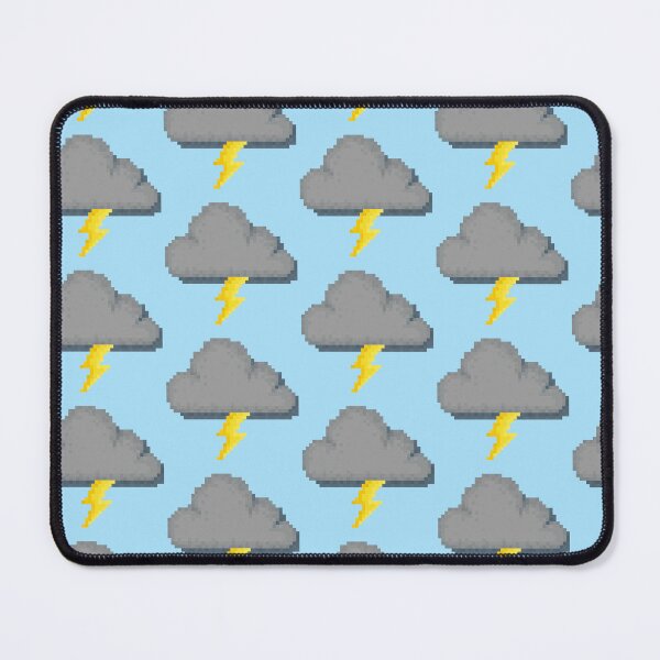 Item preview, Retro Pixel Lightning Cloud Weather Icon Design designed and sold by 8BitTrip.