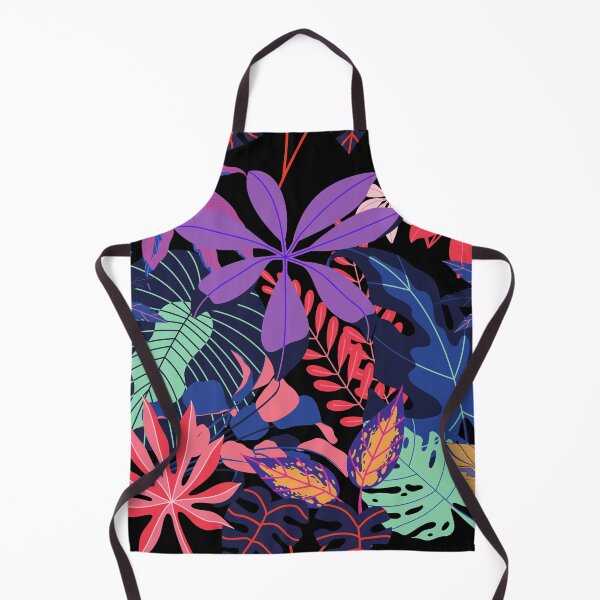 Item preview, Neon Ferns Pattern in Black designed and sold by Stormpaint.
