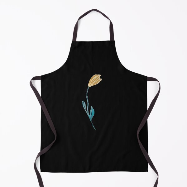Item preview, Flower beige blue texture pencil watercolor sketch black designed and sold by Yana Mustafina | Boho Soulful Designs.