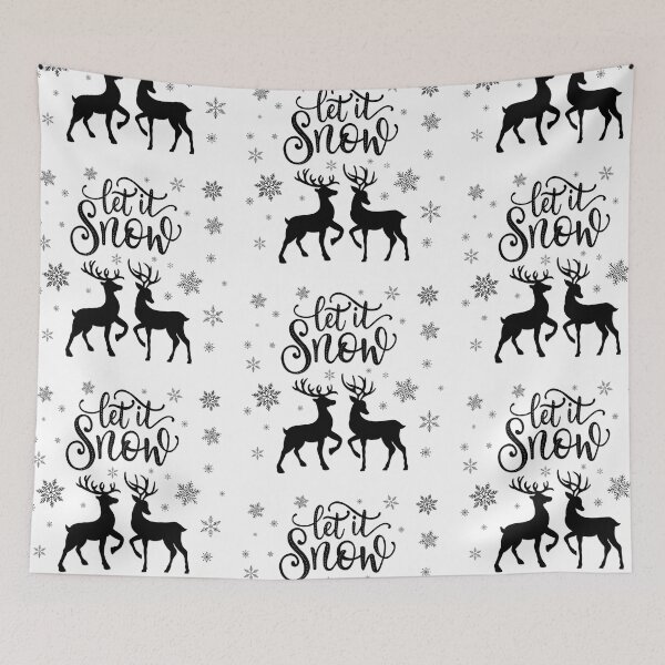Item preview, Let it snow. Snowflakes and deer designed and sold by Sandra Brezina.