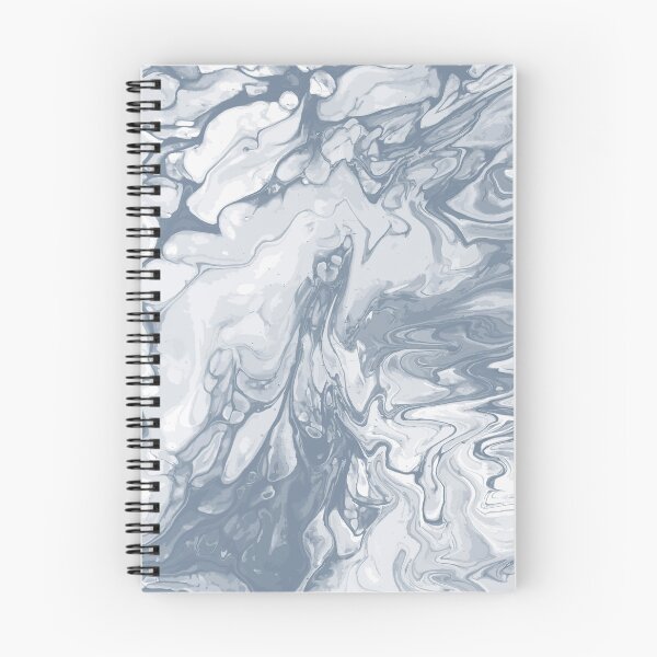 Aperçu de l'œuvre Vivid Grey Palette 2 Marble Fluid Art créée et vendue par Janzay.