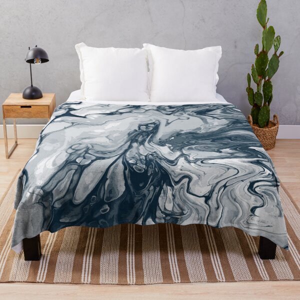 Artikelvorschau, Vivid Grey Palette 3 Marble Fluid Art entworfen und verkauft von Janzay.