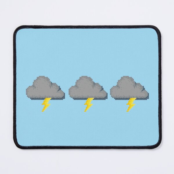 Item preview, Retro Pixel Lightning Cloud Weather Icon Design designed and sold by 8BitTrip.