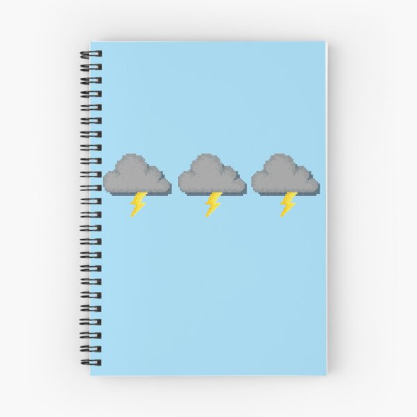 Item preview, Retro Pixel Lightning Cloud Weather Icon Design designed and sold by 8BitTrip.