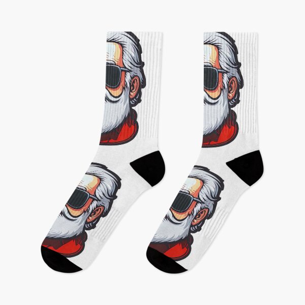 Item preview, Cool Santa illustrated Christmas sticker designed and sold by AirtWorld.