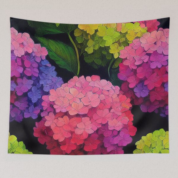 Item preview, Florally Hydrangeas #1 designed and sold by Patternifico.