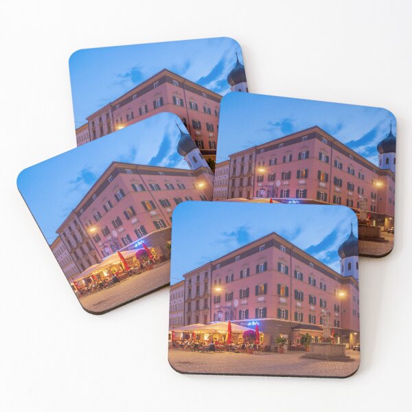 Item preview, Max-Josefs-Platz at dusk, Rosenheim designed and sold by Torsten  Krüger.