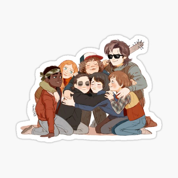 Lucas Stranger Things Stickers Redbubble