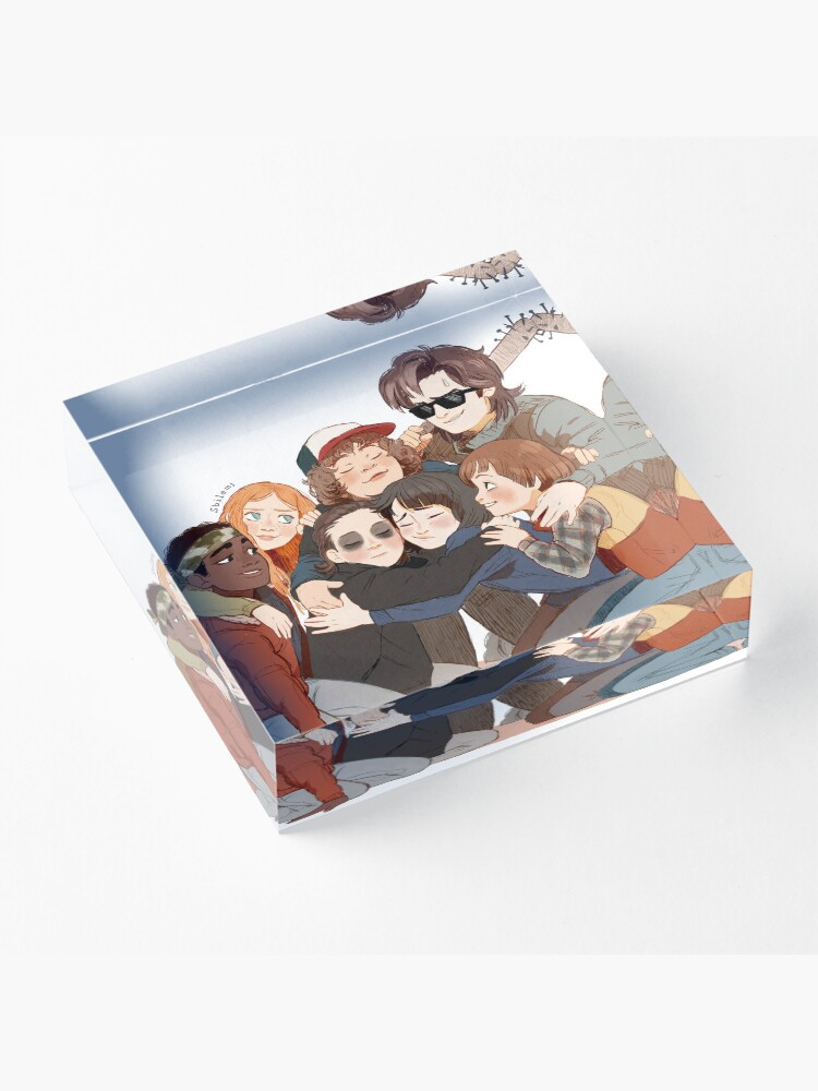 Alternate view of big hug Acrylic Block