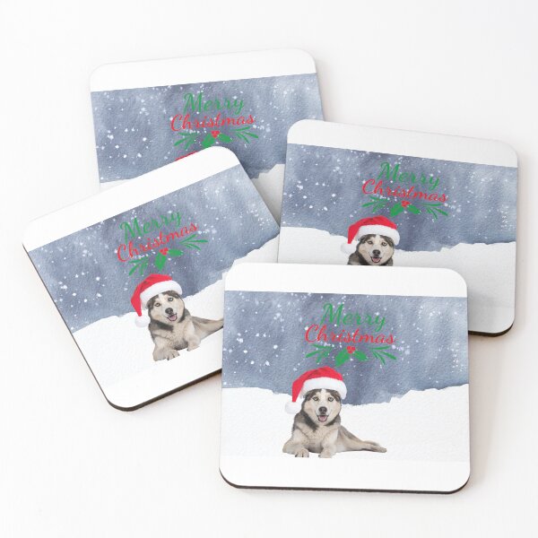 Item preview, Christmas Husky. Chistmas Dog. Festive Husky designed and sold by Doggymadness.
