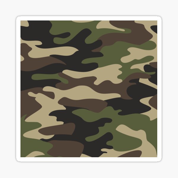 "this means war camo camouflage army colors essential army camo" Sticker for Sale by ValleyDream