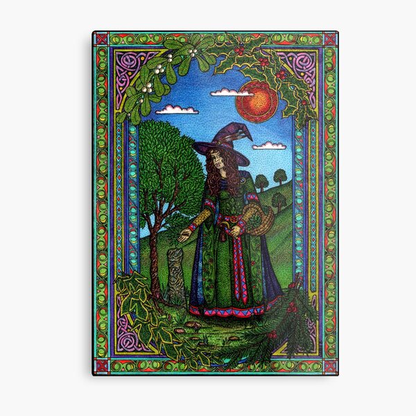 Yule Two, Evergreen (in Colour) Metal Print