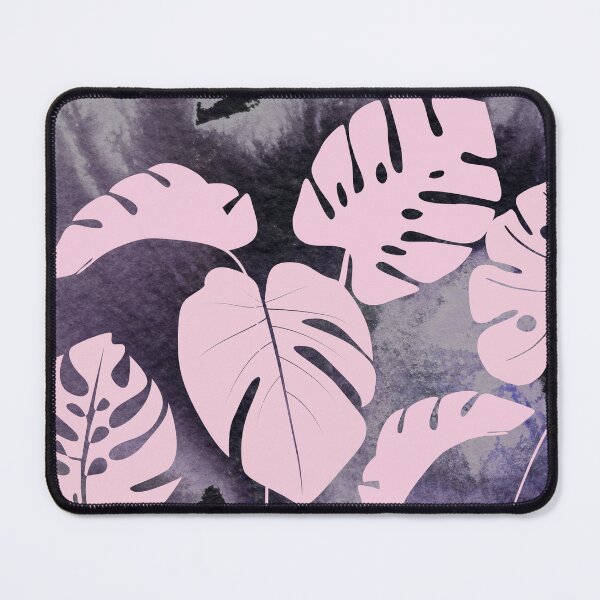 Item preview, Monstera Dusty Soft Vintage Pink Purple Watercolor Exotic Leaves Foliage Pattern designed and sold by Irina Sztukowski.