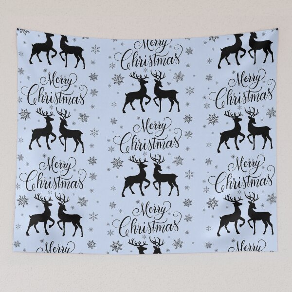 Item preview, Merry Christmas. Snowflakes, deer and deer designed and sold by Sandra Brezina.