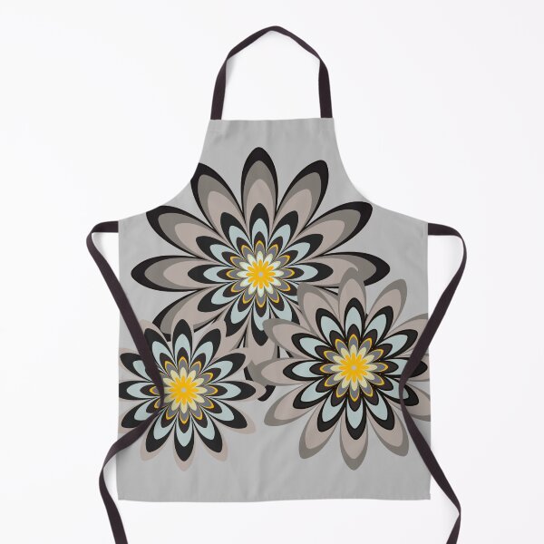 Item preview, black and white floral pattern modern design silver designed and sold by Bakkia.