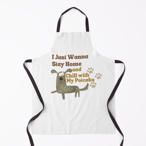 Item preview, I Just Wanna Stay Home and Chill with My Potcake designed and sold by EsraaBaniOdeh.