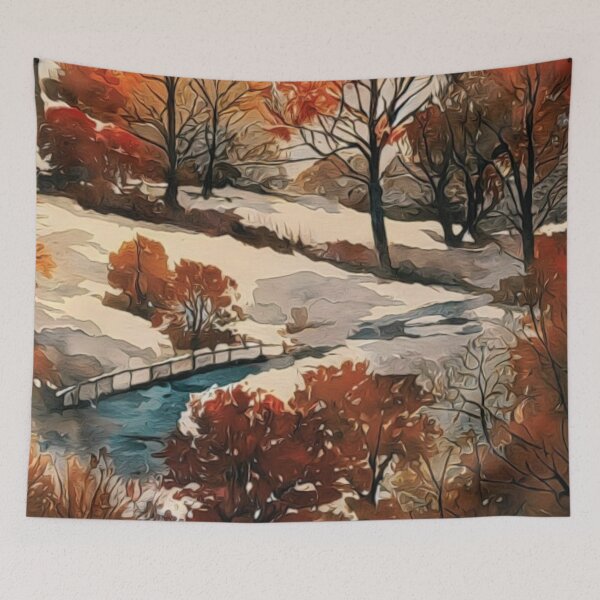 Item preview, Colorful Painted Fall Day  designed and sold by HappyLifeCreate.