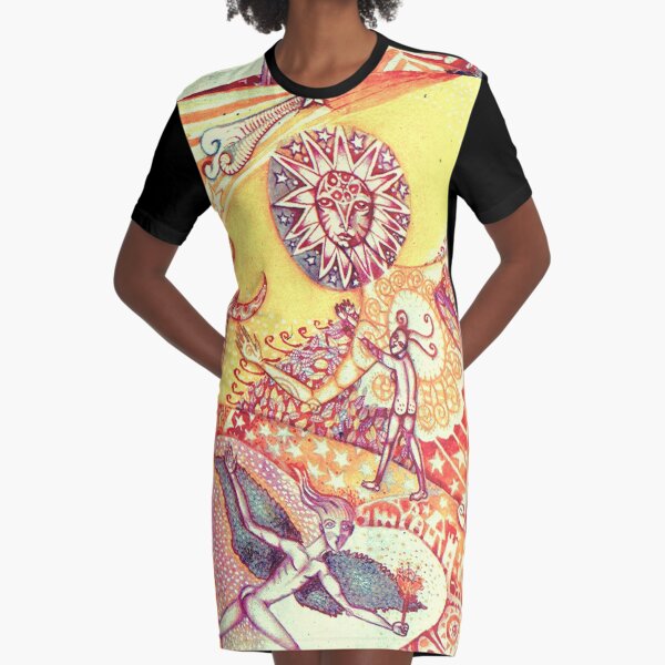 Primavera-Verano Graphic T-Shirt Dress