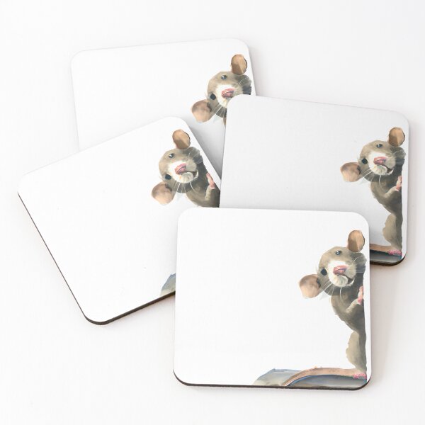 Item preview, Peeking mouse, peeking watercolor pet, mouse design, pet, pets, paw, fur, animal, mouse owner, funny cute mouse designed and sold by Artsareus.