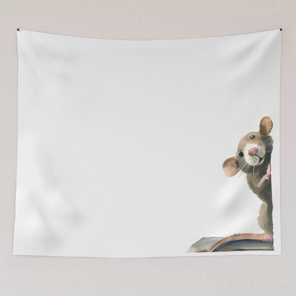 Item preview, Peeking mouse, peeking watercolor pet, mouse design, pet, pets, paw, fur, animal, mouse owner, funny cute mouse designed and sold by Artsareus.