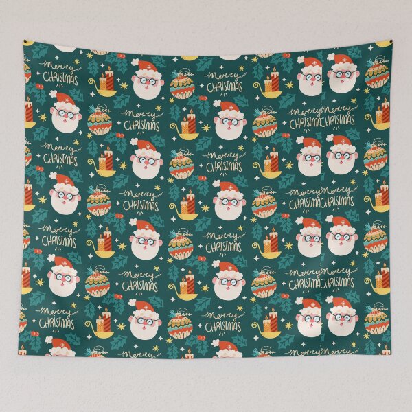 Item preview, Christmas Times _ With Santa & Candle designed and sold by AI-Collections.