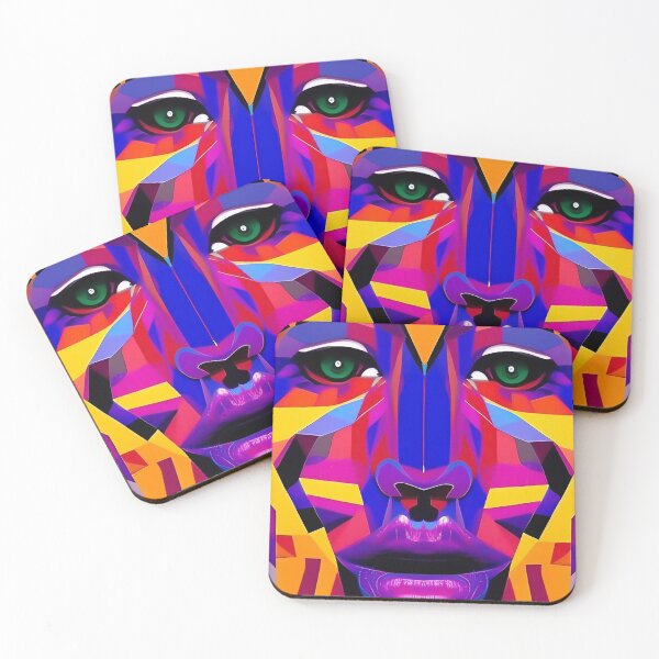 Item preview, Colorful Abstract Geometric Face designed and sold by CattlettArt.