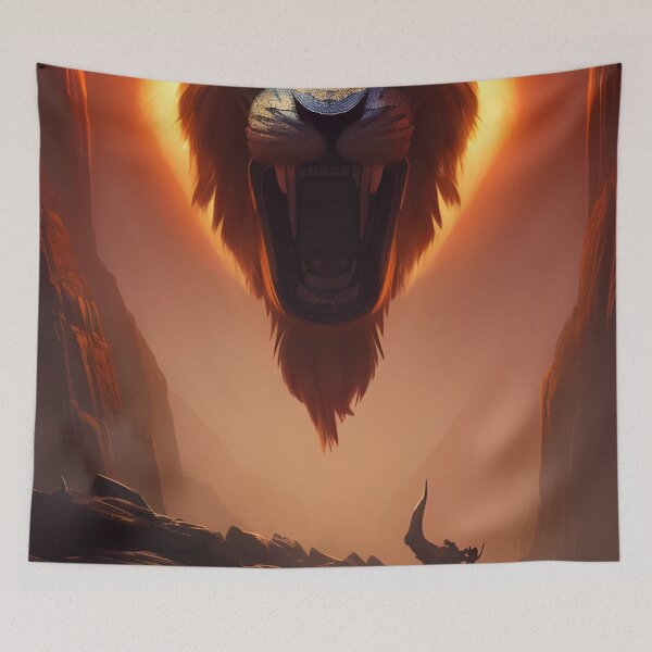 Item preview, Head of angry lion designed and sold by Marcu Ioachim.
